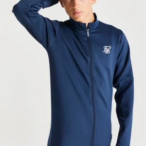 SikSilk Zonal Fade Track Top - Navy