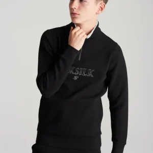 Boys Black Borg 1/4 Funnel Neck Hoodie