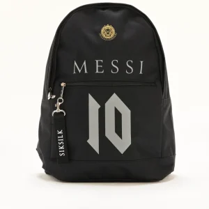 Boys Black Messi x SikSilk Front Pocket Rucksack