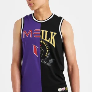 Messi x SikSilk Retro Varsity Vest - Black & Purple