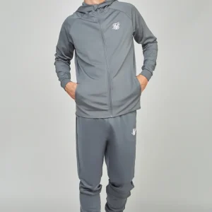 Boys Grey Zip Thru & Jogger Tracksuit