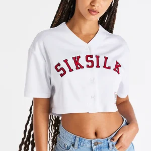 White Baseball Crop Jersey
