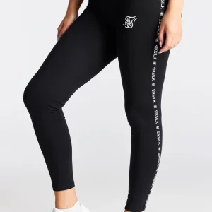 Black High Waist Tape Legging