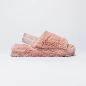 Pink Fluffy Slide Slipper