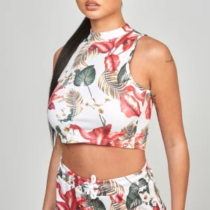Multi Retro Tropics Print Vest