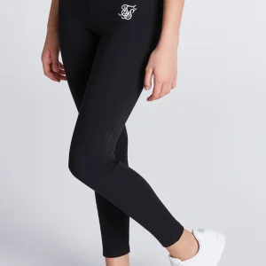 Girls Black Essentials Taped Legging